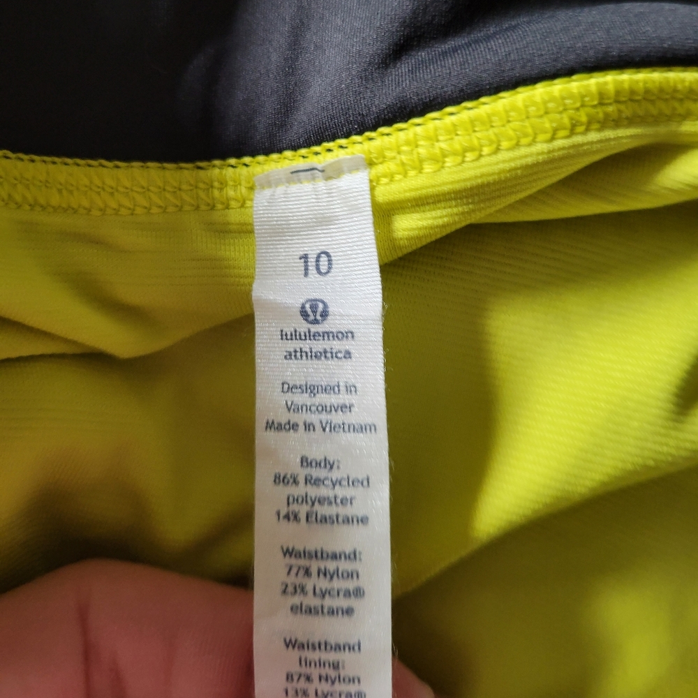 Lululemon Speed Short 10 SW 2016 Seawheeze Blacked Out/Black - Picture 6 of 9
